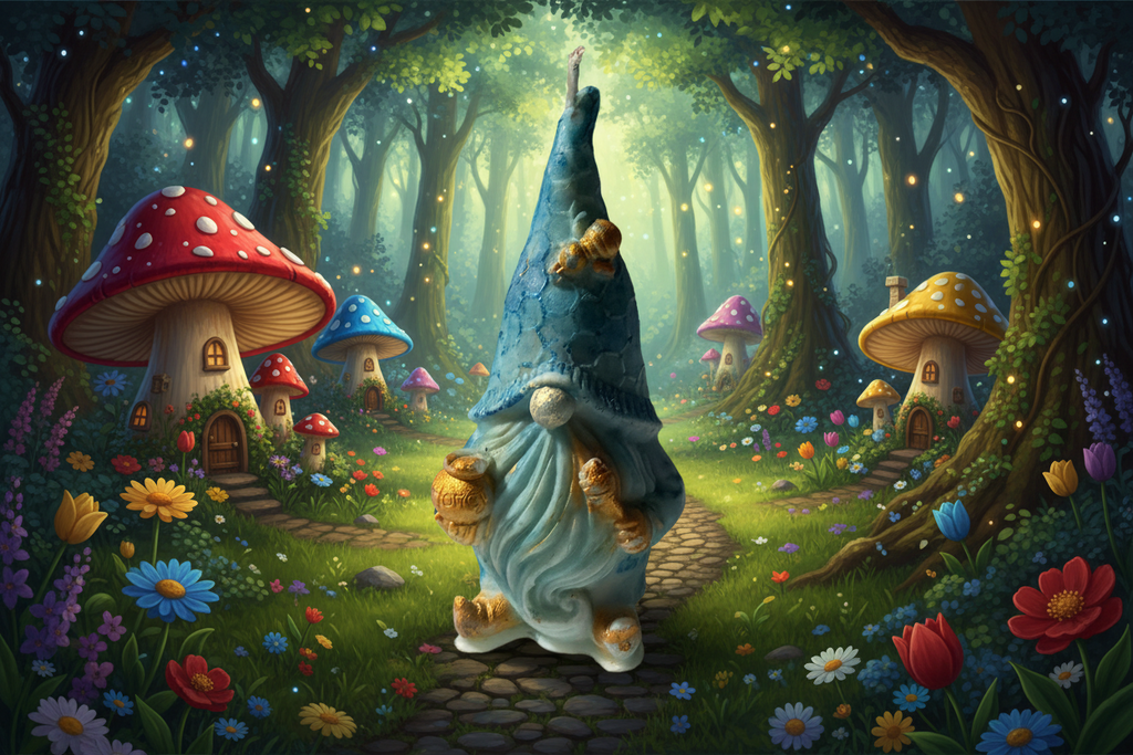 Blueberry Treasure Gnome