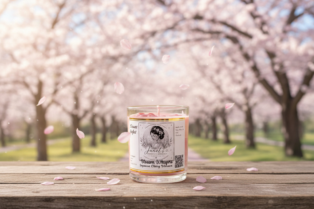 Japanese Cherry Blossom Jelly Candle